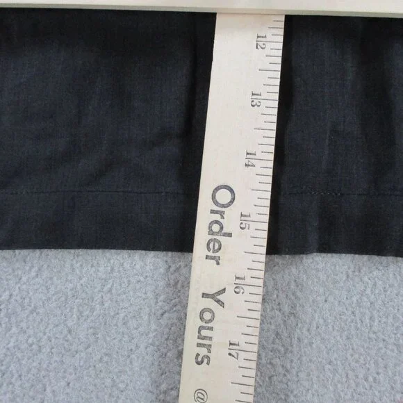 DOEN Samara Top Womens Small Black Ramie Tencel Blend Lace Ruffles Puff Sleeve - Picture 13 of 14